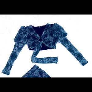 NWT Tie-Up Cheetah Crop Top